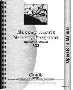 Massey Harris 333 Tractor Operators Manual (MH-O-333) - Picture 1 of 1