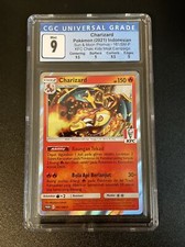 CGC 9 Mint Charizard Indonesian KFC Kids Meal Promo 181 Pokemon Holo PSA BGS