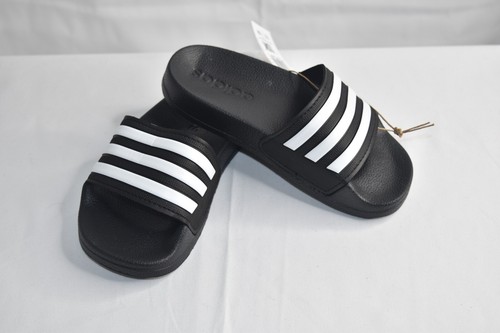 Adidas Adilette G27625 scivoli unisex doccia bambini nucleo nero bianco nuvola taglia 10