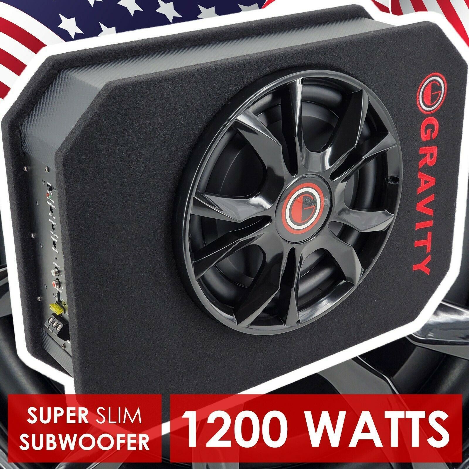 Ported 1200w 12 CAR AUDIO UNDER SEAT 