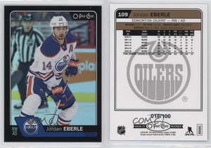 2016-17 O-Pee-Chee Black Rainbow Foil /100 Jordan Eberle #109