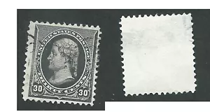 Scott 228, 30c kleiner Knoten, OHNE Dreiecke, schwarz, VF-XF Zentrierung, gebraucht, MD - Bild 1 von 1