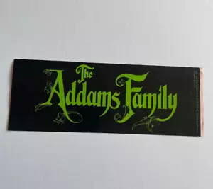 Adesivo paraurti promozionale The Addams Family 1991 film vintage anni 90 film horror - Foto 1 di 2