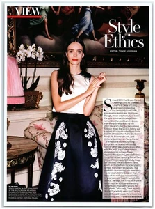 Stacy Martin Royal Suite Ritz London Erdem Duchesse Dress magazin CLIPPING photo - Imagen 1 de 1