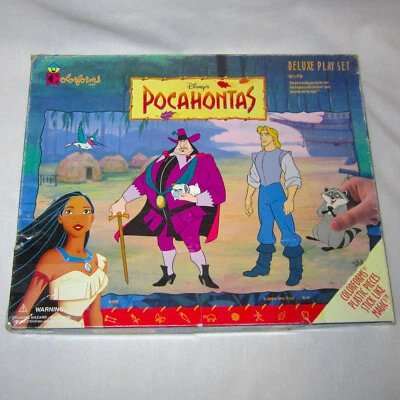 1990's Vintage Colorforms Disney Pocahontas Stick-Ons Deluxe Play Scene Set - Image 1 of 4
