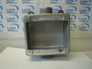 APPLETON FD-2G BOX RECEPTACLE 2-GANG 2-HOLE 1" NPT *** NEW - Foto 1 di 3