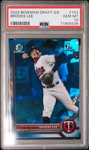 2022 Bowman Draft Sapphire Brooks Lee PSA 10 Gem Mint - BDC-153 - Picture 1 of 2