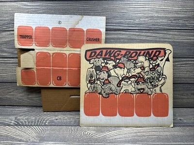 "Letrero de cartón de colección Cleveland Browns Dawg-Pound 10x9"" caja Burger King" Foto 1 de 4