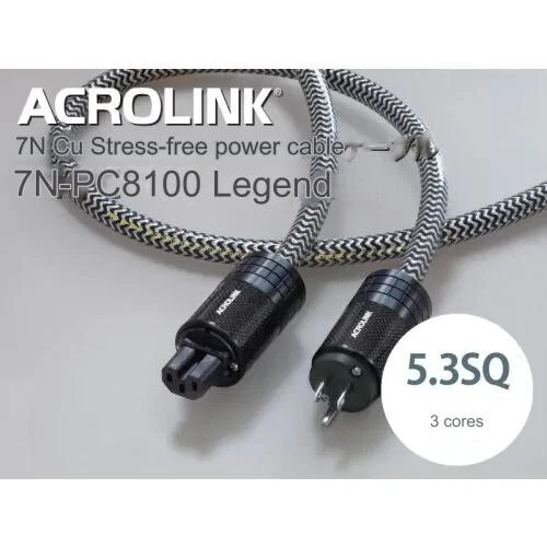 Acrolink 7N-PC8100 Leggenda Power Cable 5.3SQ 1.5M made in JAPAN - Image 1 of 2