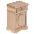 1:12 Dollhouse Miniature Wood Color Bedside Table Cabinet Model Furniture Toyuln