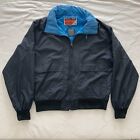Vtg Pacific Trail Jacket Seattle Charger Insulated Winter Rain Coat Black Blue M