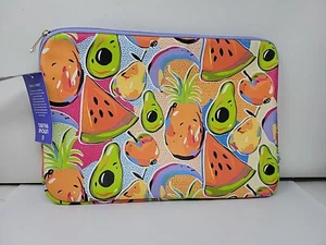 Tabitha Brown Target 15” Tech Sleeve - Laptop/Tablet/Colorful Fruit Print - NEW - Picture 1 of 3