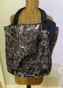 JUICY COUTURE- BLACK SPARKLY PURSE - Picture 1 of 2