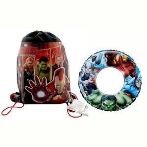 Bolso bandolera deportivo con cordón Marvel Avengers para niños + juguete de tubo con anillo de natación adicional - Imagen 1 de 9
