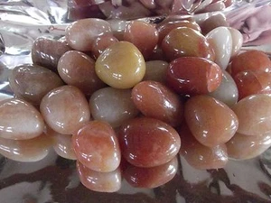 AVVENTURINA ROSSA Mis. GRANDE Minerali Burattati Cristalloterapia,quarzo CHAKRA - Bild 1 von 1