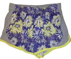 Girls Danskin Now Elastic Waist  Shorts W/ Built In Liner XL 14-16 Floral - Picture 1 of 3