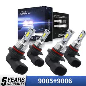 10000K LED Headlights light Bulbs for Chevy Silverado 1500 2500HD 3500 1999-2006 - Picture 1 of 13