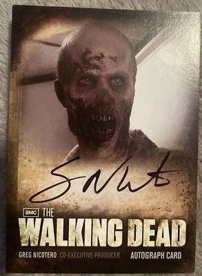 THE WALKING DEAD SEASON 2 GREG NICOTERO/WALKER & CO-EXEC AUTOGRAPH CARD #A12 - Image 1 of 2
