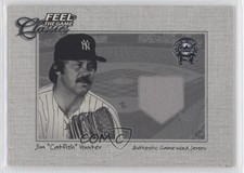 2001 Fleer Greats of the Game Feel the Game Classics Catfish Hunter HOF