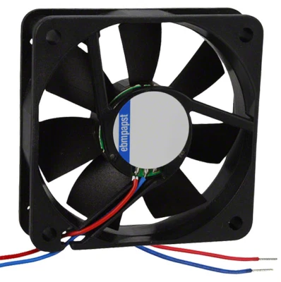 EBM-PAPST 614F Axial Fan 24VDC 60mm x 60mm x 15mm 17.1 CFM 2 Wire Leads ~NEW~