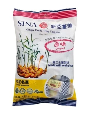 Caramelo masticable de jengibre Sina Ting Ting Jahe, 4,40 oz envío gratuito  Foto 1 de 4