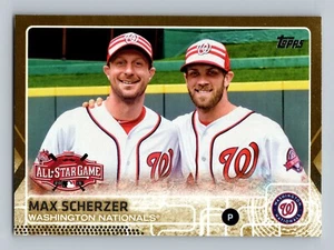 MAX SCHERZER /2015 GOLD PARALLEL 2015 TOPPS UPDATE NATIONALS - Picture 1 of 2