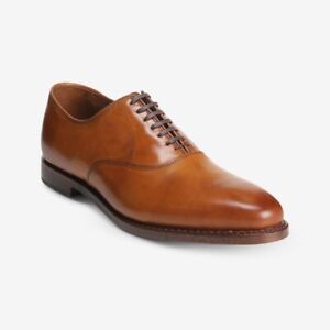 Allen Edmonds "CARLYLE" Men's Leather Plain-Toe Oxfords 9 D Walnut