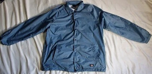 Dickies Snap Front Lined Windbreaker Men's Nylon Jacket Light Blue Size Large - Picture 1 of 24