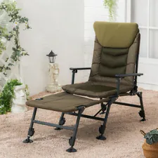 Folding Garden Recliner Bed Chair Carp Fishing Bedchair Camping Tools 6 Mud Legs