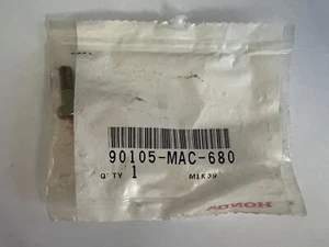 Honda OEM NEW Disk Bolt (6x19) GENUINE PARTS P/N 90105-MAC-680 - Picture 1 of 4