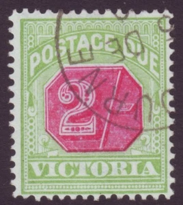 VICTORIA POSTAGE DUE 2/- RED AND GREEN - FINE USED (EX CTO) (A21197) - Picture 1 of 1