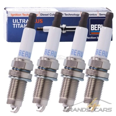 4x BERU ZÜNDKERZE ULTRA TITAN FÜR VW POLO 6V 1.4 - Bild 1 von 4