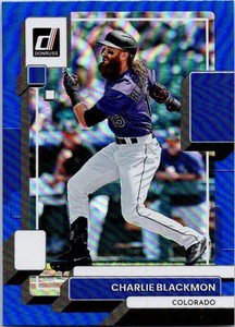 2022 Donruss Baseball #98 CHARLIE BLACKMON Blue Parallel