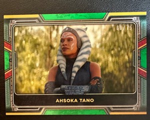 Topps Star Wars Ahsoka Tano Green Numbered 60/75