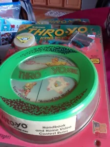 VINTAGE 1991 "THRO-YO" FLYING YO YO DISC COMPLETE BY "KIDPOWER" NIB Lot Of 2 - Picture 1 of 5