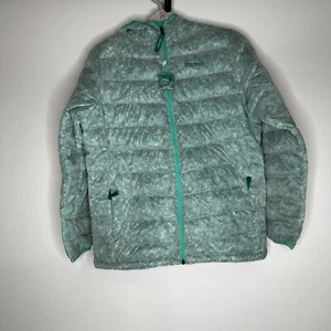 Marmot Nika Down Puffer Jacket Girls XL Coat Teal Winter Puffy Zip Hooded, NWOT - Picture 1 of 10