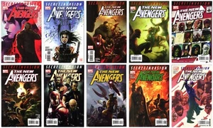 NEW AVENGERS #38 39 40 41 42 43 44 45 46 47 SECRET INVASION 1st Veranke MARVEL - Picture 1 of 12