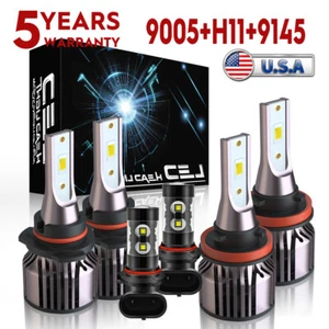 For 2004-2006 Toyota Solara Coupe 2-Door LED Headlight High/Low+ Fog Light Bulbs - Picture 1 of 21