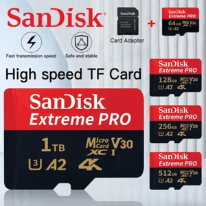 Micro SD Card SanDisk 128GB 16GB 32GB 64GB 256 Ultra Extreme Pro Dash Cam Memory - Picture 1 of 19