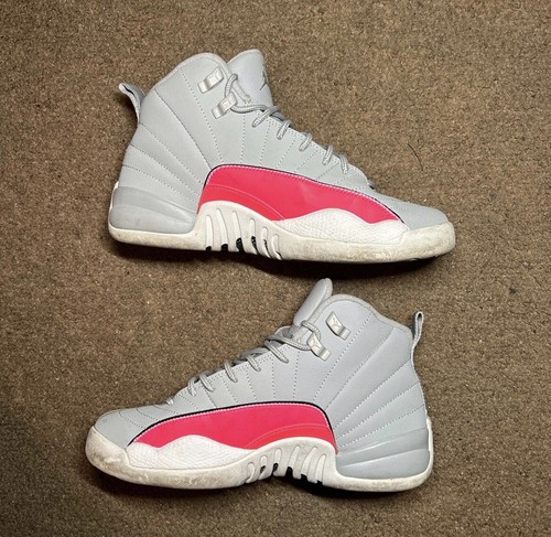 Air Jordan 12 grigio lupo rosa racer us 7Y0815060