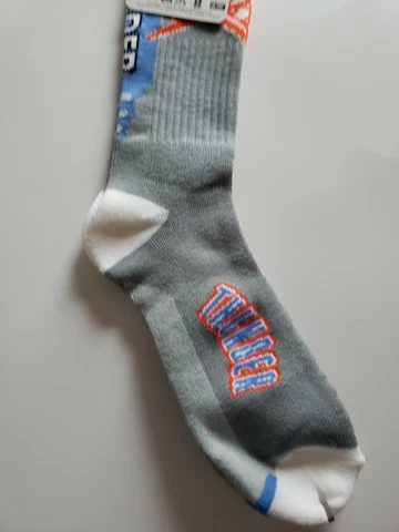 OKC Oklahoma City Thunder Socks NBA New With Tag Large 10 13 Crew Length Cover