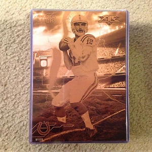 ANDREW LUCK #FON-AL Colts #ed/10 Made 2015 Topps FIRE 5X7 Gold Forces of Nature - Picture 1 of 1