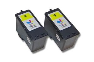 2 Druckerpatronen ersetzt Lexmark Nr. 1 18CX781E 18C0781E 18ml - Afbeelding 1 van 1