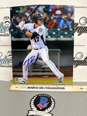 KRIS BRYANT SIGNED AUTOGRAPHED 8X10 MLB BASEBALL PHOTOGRAPH-BECKETT BAS COA CUBS - Image 1 of 4