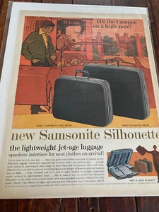 Vintage 1959 Samsonite Silhouette Luggage ad - Picture 1 of 1