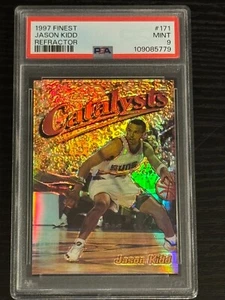 1997 Finest Rare Refractor Jason Kidd /289 PSA MINT 9 (pop:10, higher:0) - Picture 1 of 2