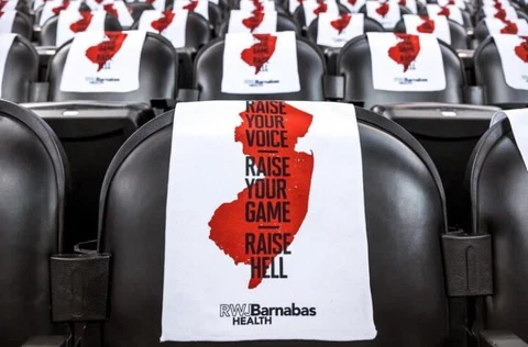 2023 New Jersey Devils SGA Raise Hell Rally Towel Stanley Cup Playoffs Rangers Cover