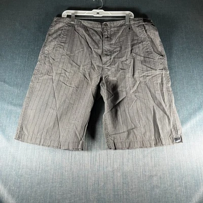 Pantalones Cortos Vans Para Hombre Talla 38 Gris Rayas Carga Skateboard Estilo Informal 100% Algodón Foto 1 de 4
