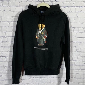 Polo Ralph Lauren Herren Polo Bear Fleece Kapuzenpullover schwarz Gr. M Preppy - Bild 1 von 6