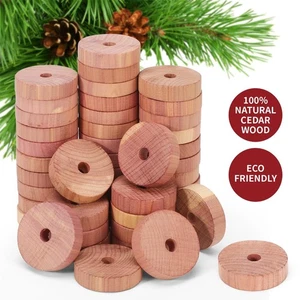 Cross Tea 1/30X Cedar Wood Rings - Natural Moth Protection Against Clothes Moths - Picture 1 of 19